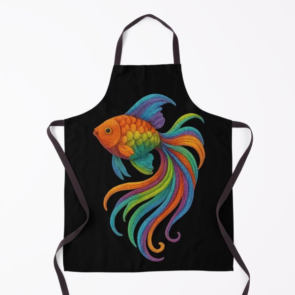 Item preview, Embroidered colourful fish designed and sold by SpeckAndLook.
