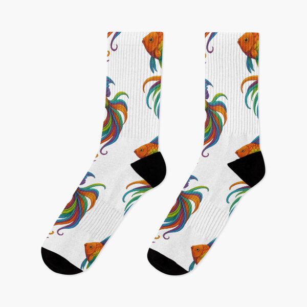 Item preview, Embroidered colourful fish designed and sold by SpeckAndLook.