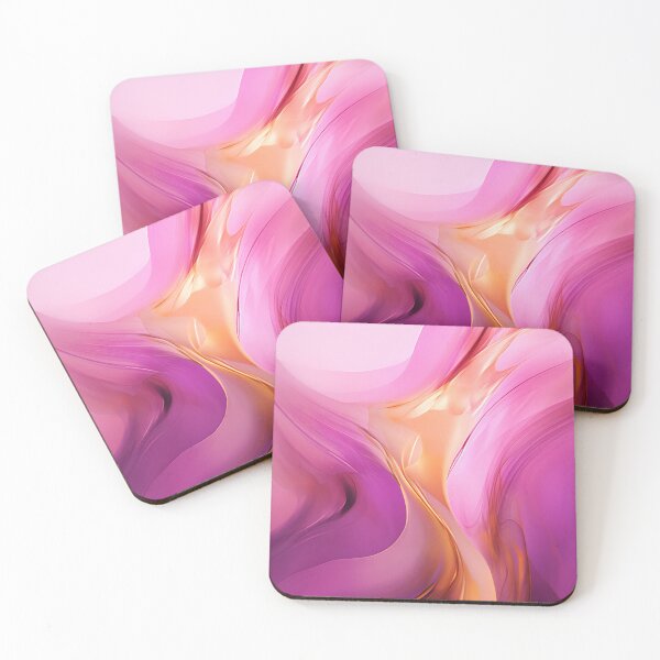 Item preview, Pink abstract wave patterns designed and sold by anytka.