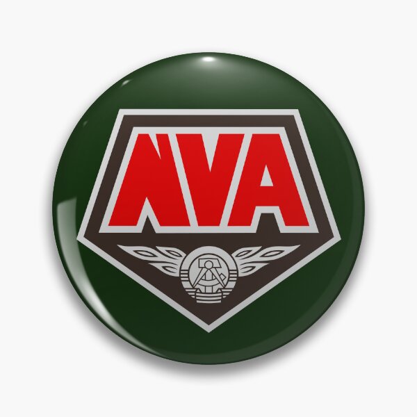 Item preview, NVA DDR emblem with silver/grey designed and sold by VEB Ostladen.
