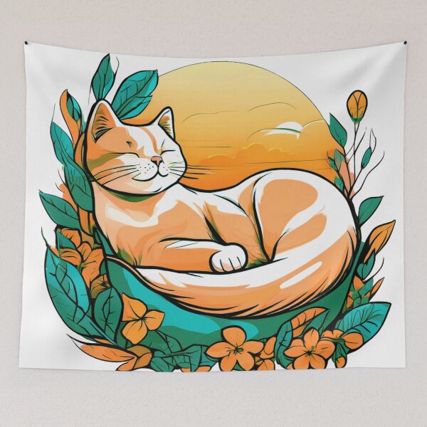 Item preview, Cat Sleeping in the Sun designed and sold by Zofia Sosnecka.