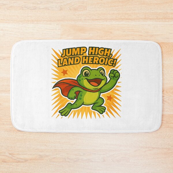 Item preview, Superhero Frog: Jump High, Land Heroic! designed and sold by k3rstman1.