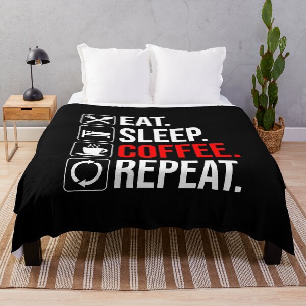 Item preview, Eat. Sleep. Coffee. Repeat designed and sold by Cat Lady Designs.