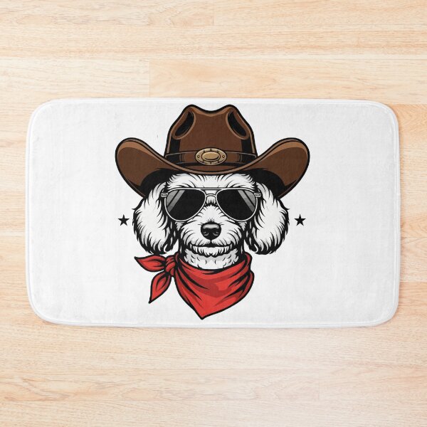 Item preview, Western Teacup Poodle – Cute Cowboy Dog designed and sold by The Real Life Symphony.