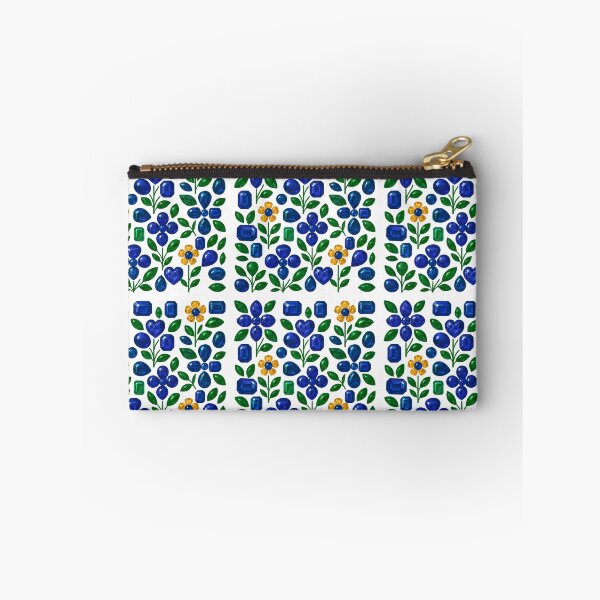 Item preview, Sapphire Gemstone Flower Pattern designed and sold by DigitalGemArt.
