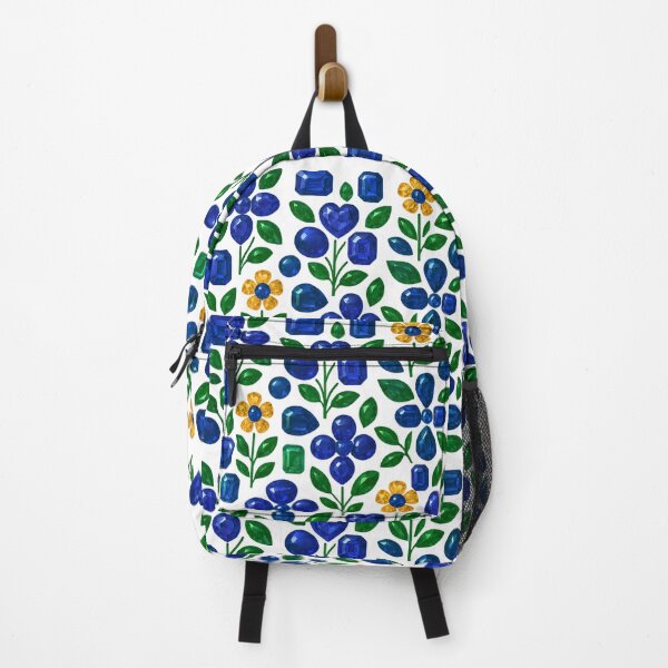 Item preview, Sapphire Gemstone Flower Pattern designed and sold by DigitalGemArt.
