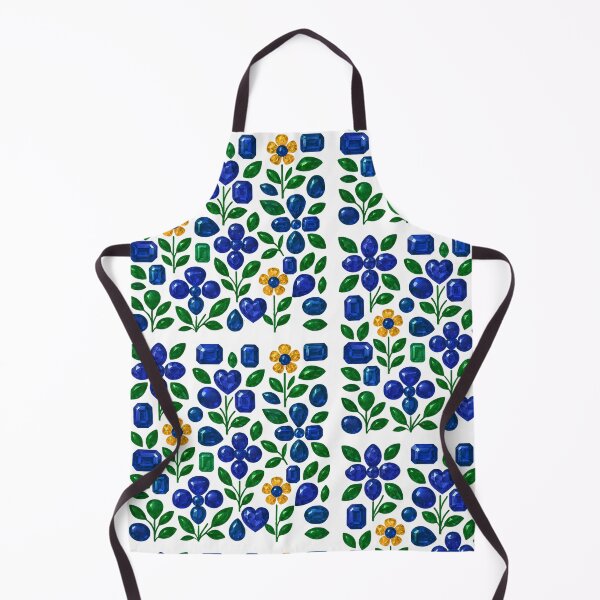 Item preview, Sapphire Gemstone Flower Pattern designed and sold by DigitalGemArt.