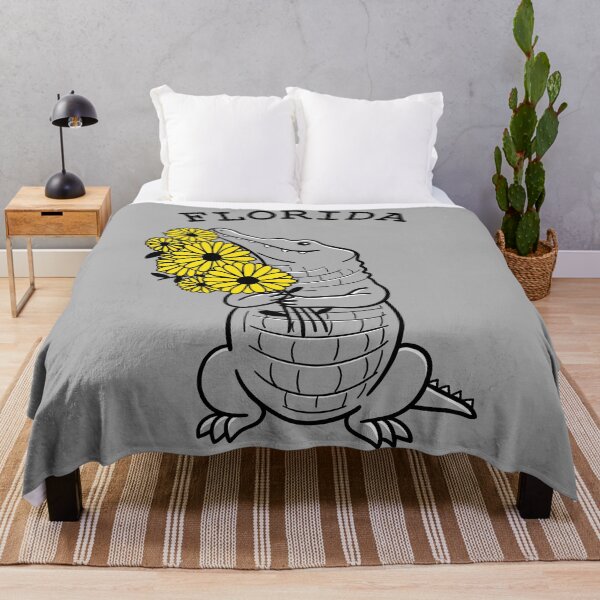 Item preview, Alligator Holding Flowers designed and sold by Wlaurence.