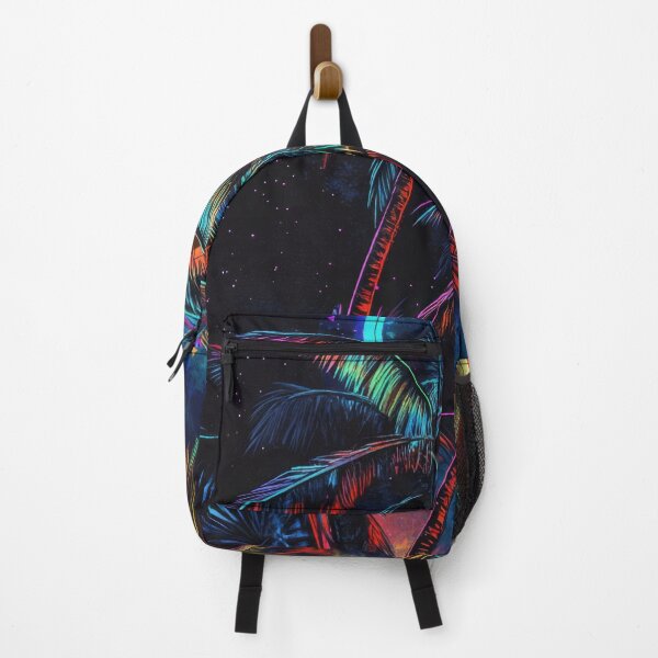 Item preview, Vibrant moonlit beach palms designed and sold by anytka.