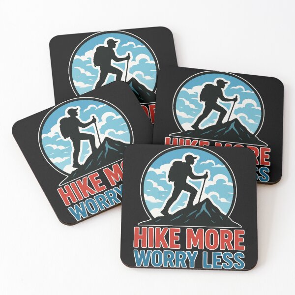 Item preview, Hike More Worry Less Hiking Mountains Nature designed and sold by TomFrontierArt.