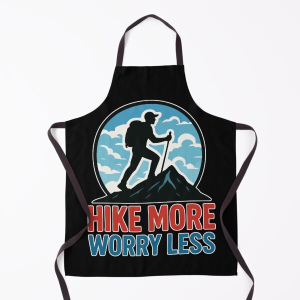 Item preview, Hike More Worry Less Hiking Mountains Nature designed and sold by TomFrontierArt.