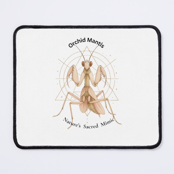 Item preview, Orchid Mantis – Nature’s Sacred Mimic | Mystical Geometric Insect Art designed and sold by GeoWild Designs.