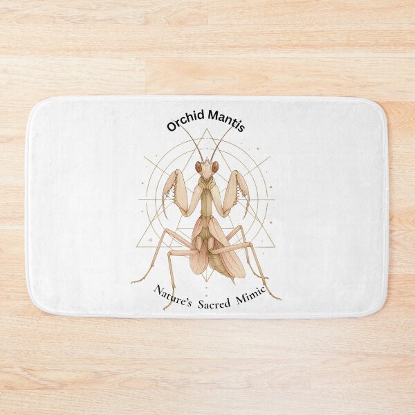 Item preview, Orchid Mantis – Nature’s Sacred Mimic | Mystical Geometric Insect Art designed and sold by GeoWild Designs.