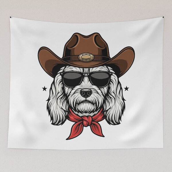 Item preview, Western Cockapoo – Cute Cowboy Dog designed and sold by The Real Life Symphony.