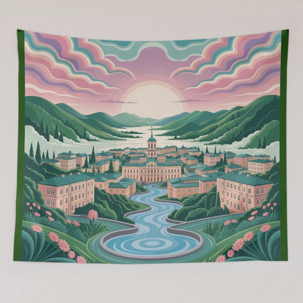 Item preview, cityscape of Pyatigorsk. designed and sold by Lilashakti ⭐️ ⭐️ ⭐️ ⭐️ ⭐️.
