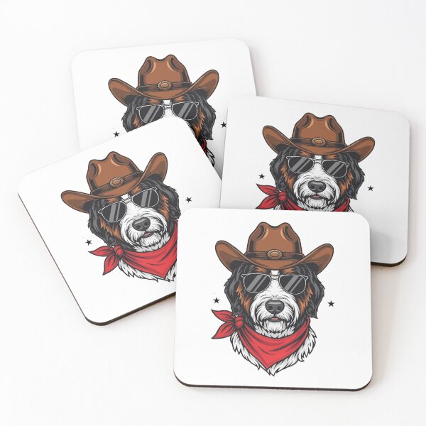 Item preview, Western Bernedoodle – Cute Cowboy Dog designed and sold by The Real Life Symphony.