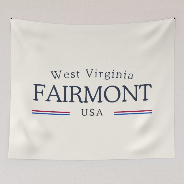 Aperçu de l'œuvre Fairmont West Virginia Heritage – Crème Classique créée et vendue par buglevel.