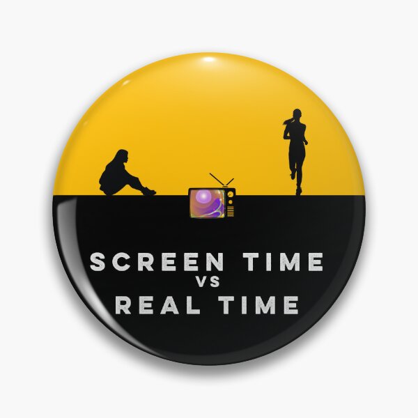 Item preview, Screen Time vs Real Time Digital Life Balance Art designed and sold by cabana.space.