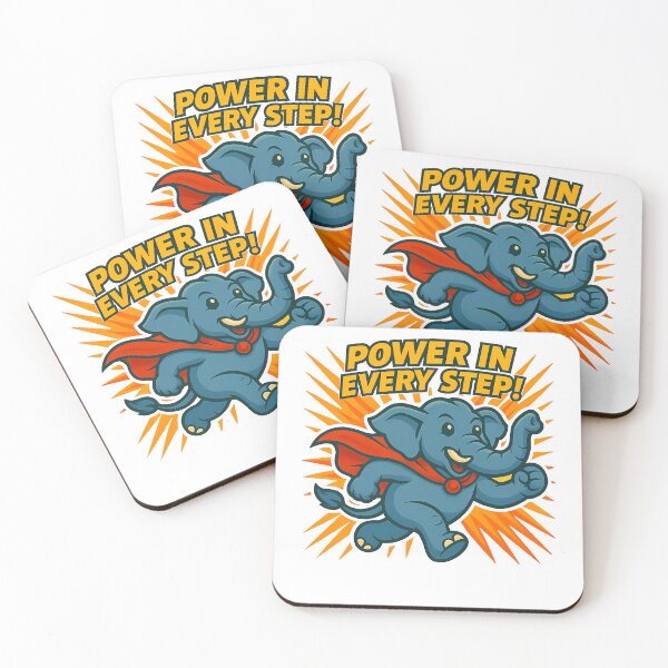 Item preview, Superhero Elephant Power In Every Step designed and sold by k3rstman1.