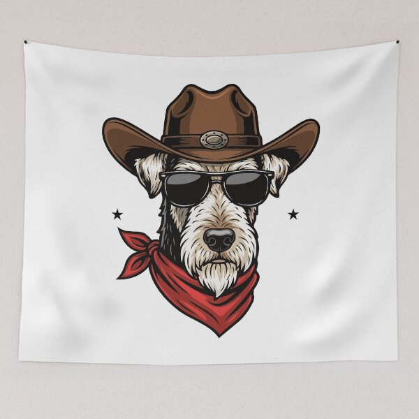 Item preview, Western Airedale Terrier – Cute Cowboy Dog designed and sold by The Real Life Symphony.