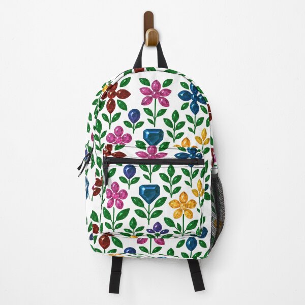 Item preview, Colorful Gemstone Flower Pattern designed and sold by DigitalGemArt.