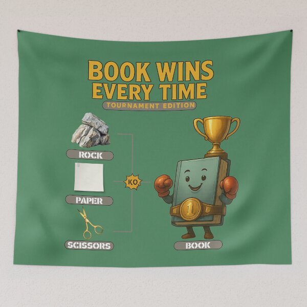Item preview, Book Wins Every Time – Tournament Edition (Bracket) designed and sold by I AM BRO.