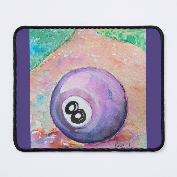 Item preview, 8 Ball Eight Behind the eight ball Path mountain Sky sunset Pool table designed and sold by RLawrenceArt.
