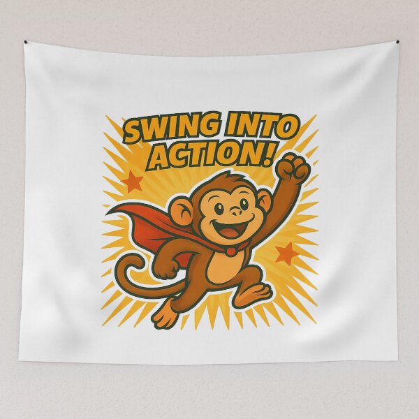 Item preview, Superhero Monkey: Swing Into Action! designed and sold by k3rstman1.