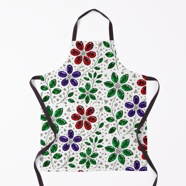 Item preview, Diamond and Gemstone Flower Pattern designed and sold by DigitalGemArt.