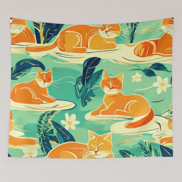 Item preview, Cat Sleeping in the Sun designed and sold by Zofia Sosnecka.