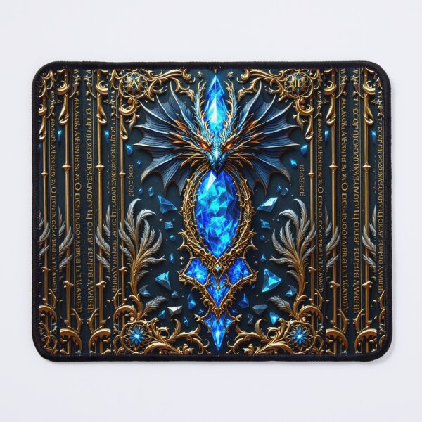 Item preview, February's Guardian: The Frost-Fire Dragon - Crystal Rebirth Talisman designed and sold by CamillaCreation.
