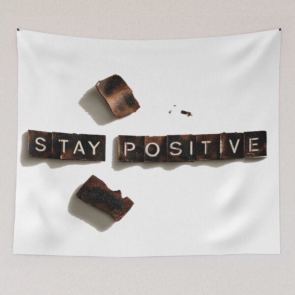 Item preview, stay positive burnt toast designed and sold by CircaSassy.