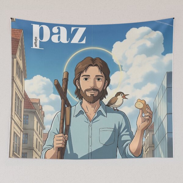 Item preview, Jesus in Modern City - Spreading Peace and Hope designed and sold by EFFATA-ONLINE.