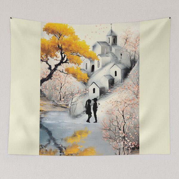 Item preview, VILLAGE IN FALL designed and sold by Tammera.