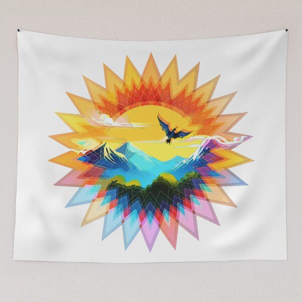 Item preview, Rainbow Sunflower designed and sold by Tigerbuck's.