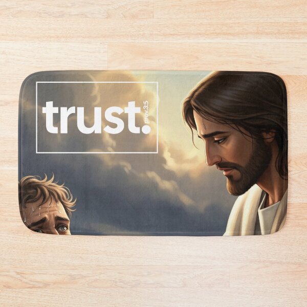 Item preview, Jesus Rescuing Drowning Man - Trust in God designed and sold by EFFATA-ONLINE.