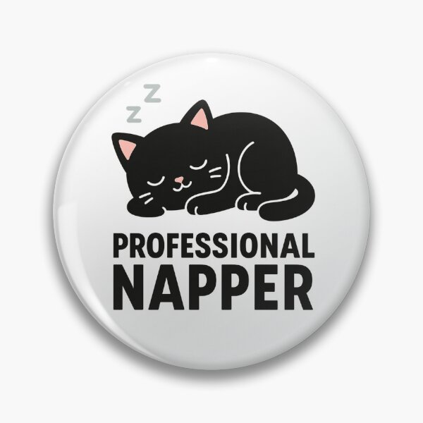 Item preview, Professional Napper – Funny Cat Sleeping Design designed and sold by LunarBones.