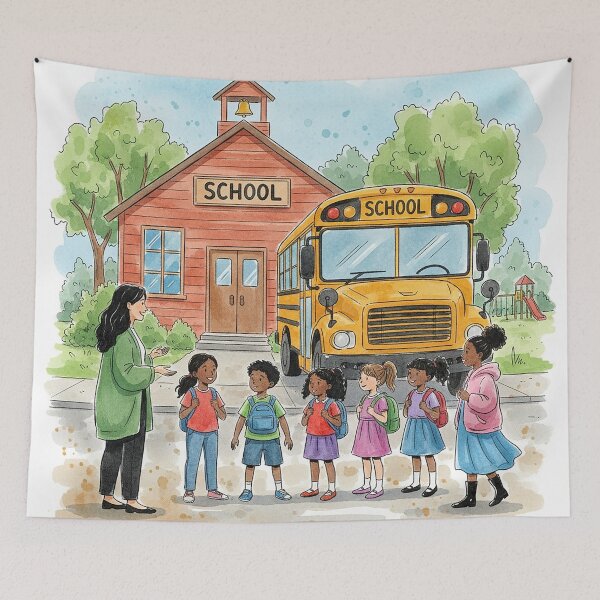 Item preview, THE WHEELS ON THE BUS designed and sold by alegnacreates.