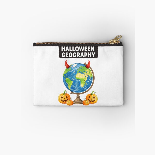 Item preview, Halloween geography globe with pumpkins and festive decorations in a vibrant and playful design for seasonal learning designed and sold by SpaceartLilu.