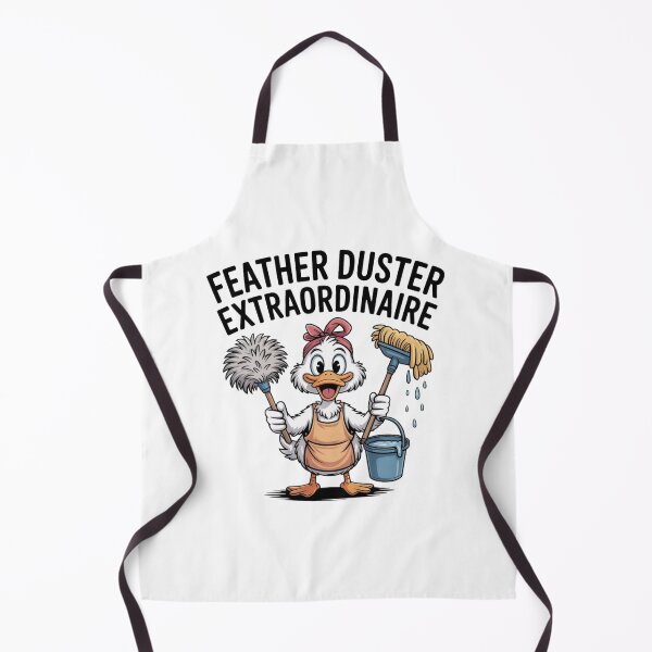 Item preview, Feather Duster Extraordinaire – Funny Cartoon Duck designed and sold by SoftStyleStudio ⭐⭐⭐.