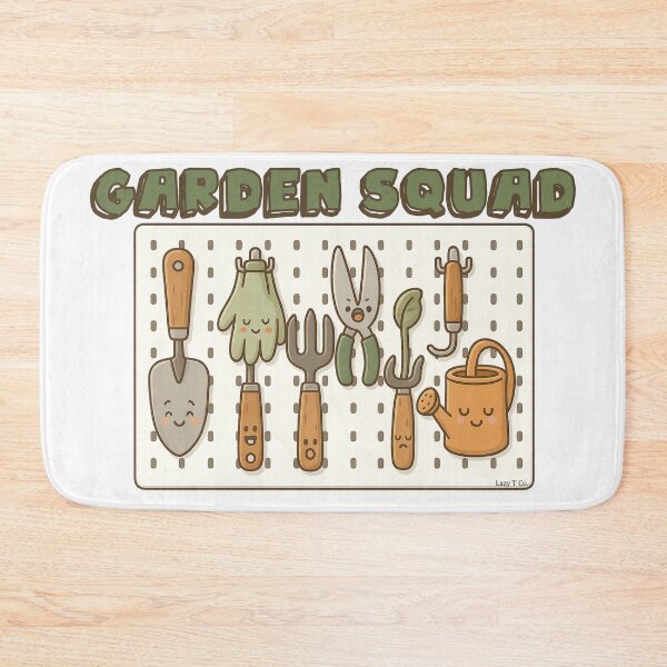 Item preview, Garden Squad – Kawaii Gardening Tools on Pegboard | Cute Plant Parent Design designed and sold by Lazy T Co..