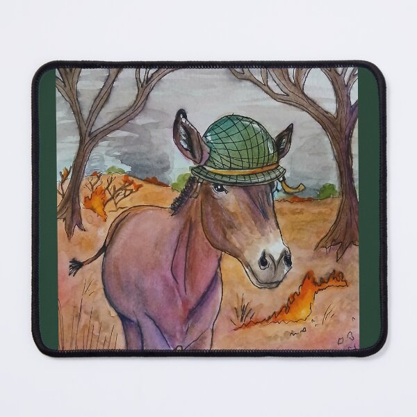 Item preview, Muletown Columbia TN World War two Mule Helmet designed and sold by RLawrenceArt.