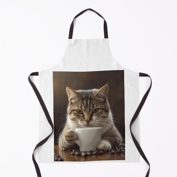Item preview, Cat and Coffee – Funny Illustration for Coffee and Cat Lovers designed and sold by RAKO13.