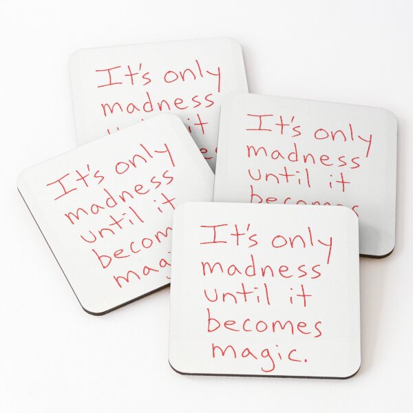 Item preview, It’s Only Madness Until It Becomes Magic – Motivational Quote Typography designed and sold by SuccessHunters.