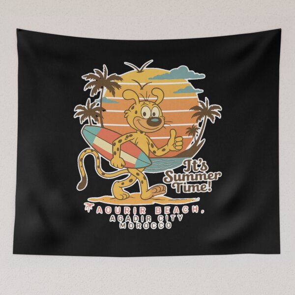 Item preview, Retro Marsupilami Surfing | Aourir Beach Agadir Morocco Vintage Summer designed and sold by MarsupilamiFans.