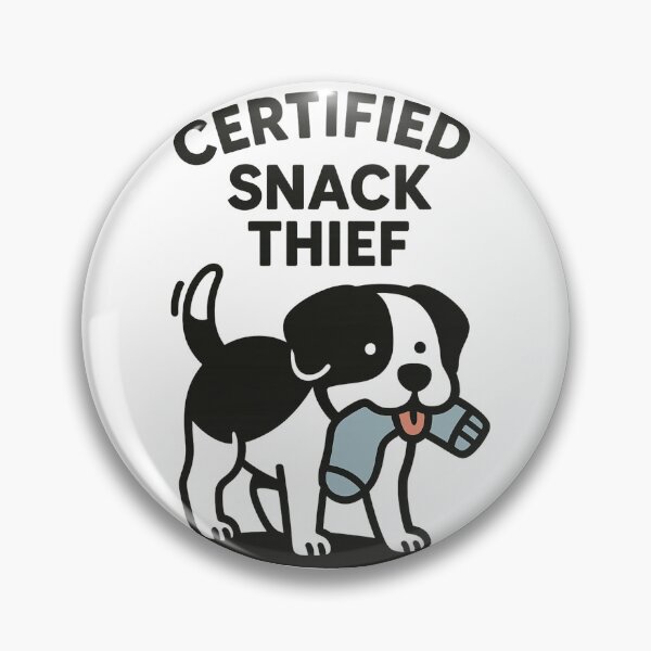 Item preview, Certified Snack Thief – Funny Dog Humor Design designed and sold by LunarBones.