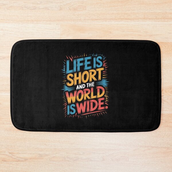 Item preview, Life is Short Typography Art designed and sold by Enea Kelo.