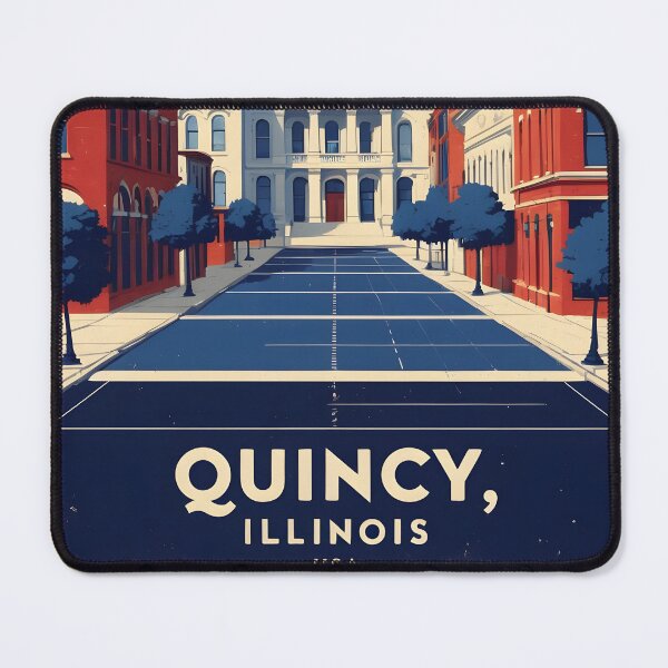 Item preview, Quincy Illinois 1950s USA Vintage Travel Tourism designed and sold by TravelersGems.