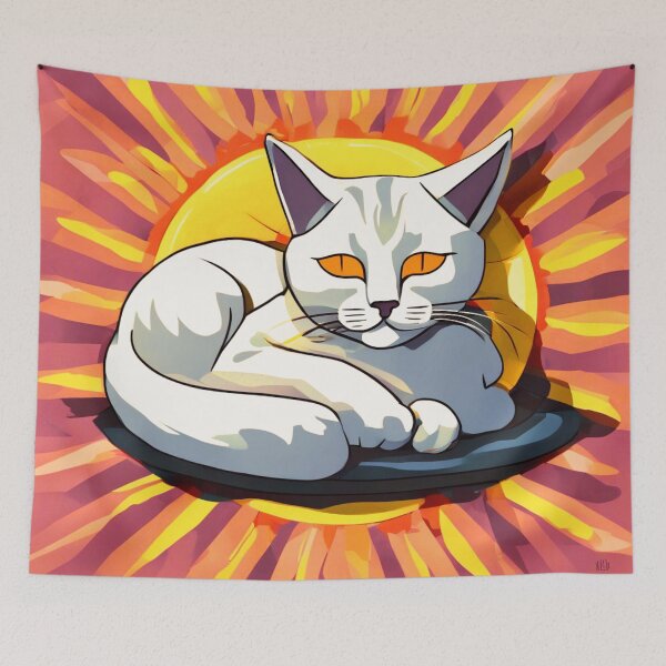 Item preview, Cat Sleeping in the Sun designed and sold by Zofia Sosnecka.