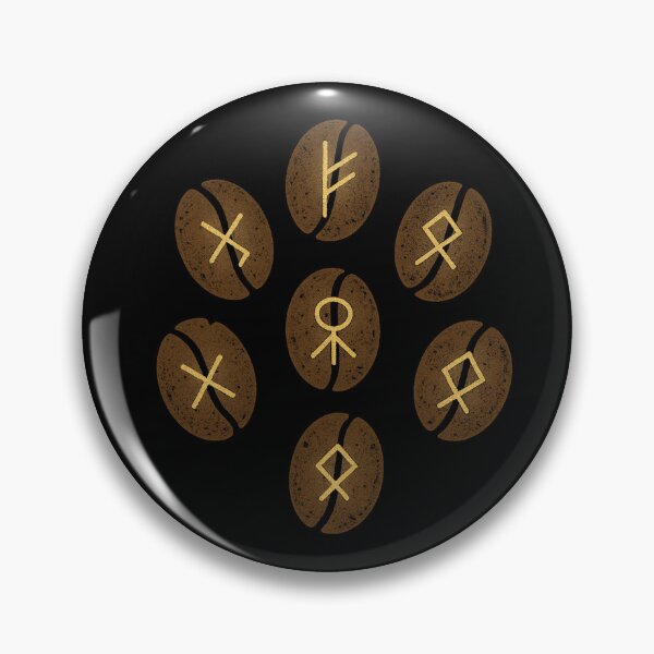 Item preview, Runes of Caffeine – Mystical Coffee Bean Circle for Witchcraft Lovers, Fantasy Fans & Coffee Drinkers designed and sold by ArcaneBeans.